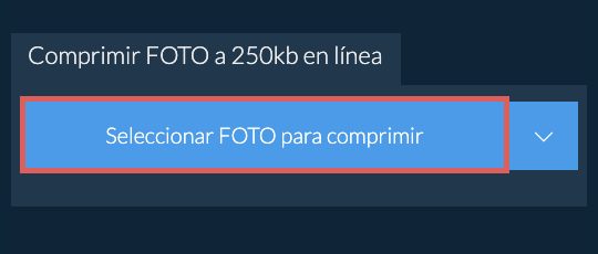 Comprimir FOTO a 250kb en línea