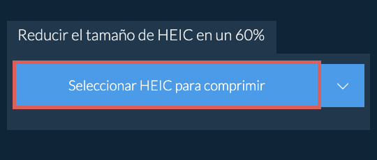 Reducir el tamaño de HEIC en un 60%
