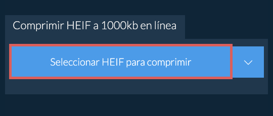 Comprimir HEIF a 1000kb en línea