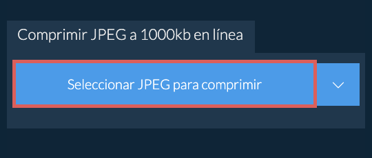 Comprimir JPEG a 1000kb en línea