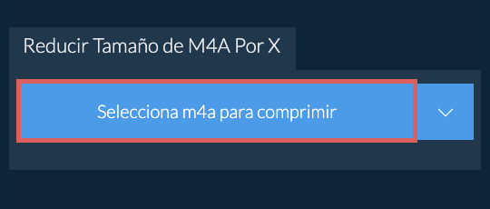 Reducir Tamaño de m4a Por X