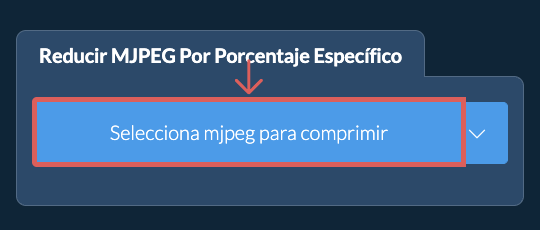 Reducir Tamaño de mjpeg Por un porcentaje específico