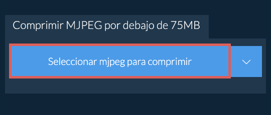 Comprimir mjpeg por debajo de 75MB