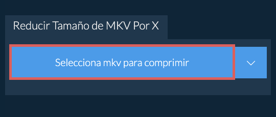 Reducir Tamaño de mkv Por X
