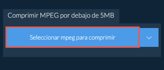 Comprimir mpeg por debajo de 5MB