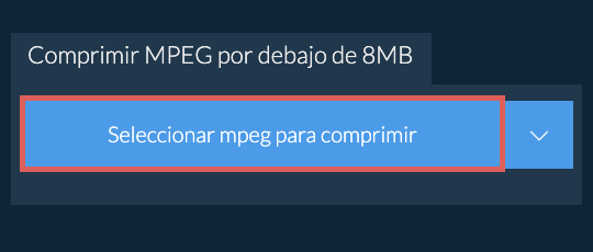 Comprimir mpeg por debajo de 8MB