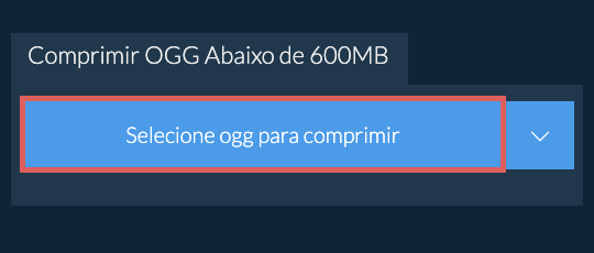 Comprimir ogg Abaixo de 600MB