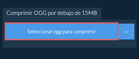 Comprimir ogg por debajo de 15MB