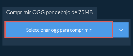 Comprimir ogg por debajo de 75MB