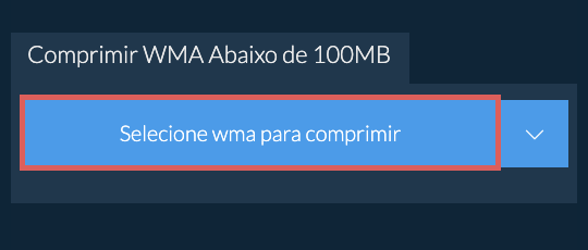 Comprimir wma Abaixo de 100MB