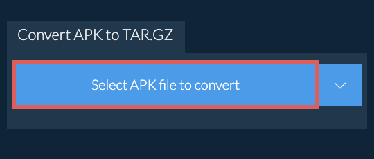 Convert APK to TAR.GZ
