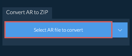 Convert AR to ZIP