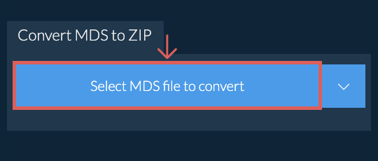 Convert MDS to ZIP