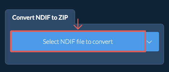 Convert NDIF to ZIP