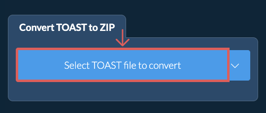 Convert TOAST to ZIP