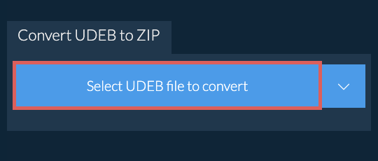 Convert UDEB to ZIP