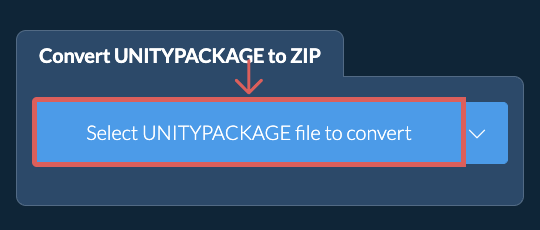 Convert UNITYPACKAGE to ZIP