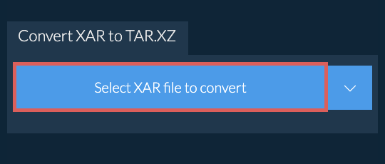 Convert XAR to TAR.XZ