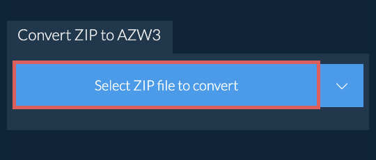 Convert ZIP to AZW3