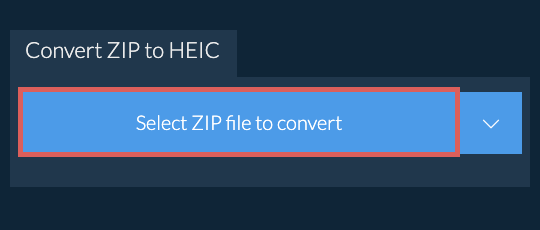 Convert ZIP to HEIC