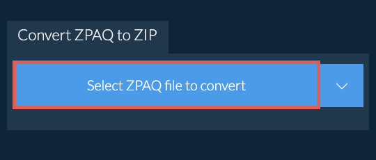 Convert ZPAQ to ZIP