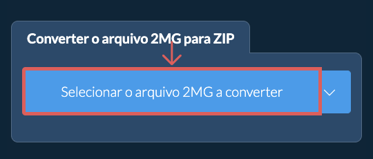 Converter o arquivo 2MG para ZIP