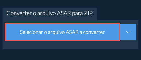 Converter o arquivo ASAR para ZIP