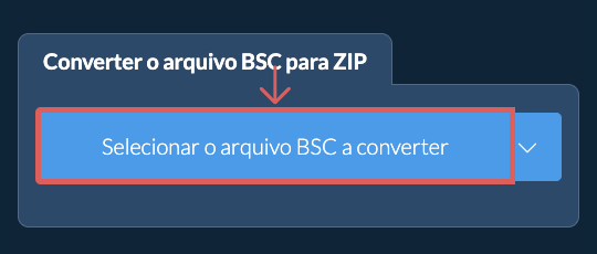 Converter o arquivo BSC para ZIP