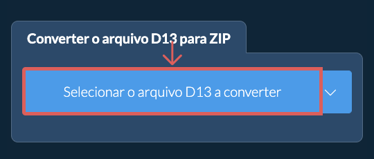 Converter o arquivo D13 para ZIP