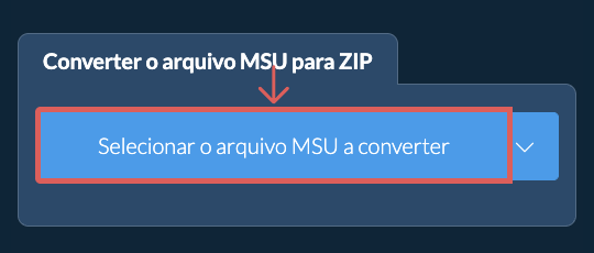 Converter o arquivo MSU para ZIP