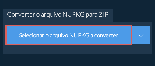 Converter o arquivo NUPKG para ZIP