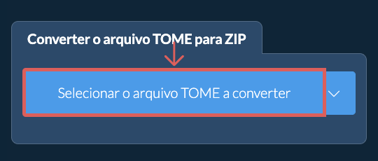Converter o arquivo TOME para ZIP
