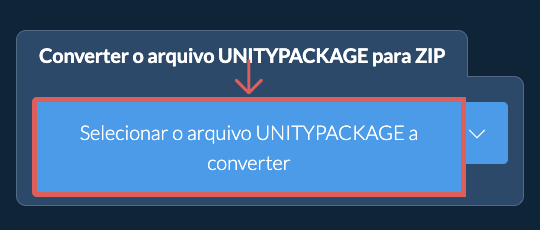 Converter o arquivo UNITYPACKAGE para ZIP