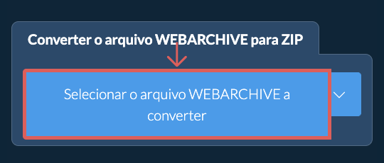 Converter o arquivo WEBARCHIVE para ZIP