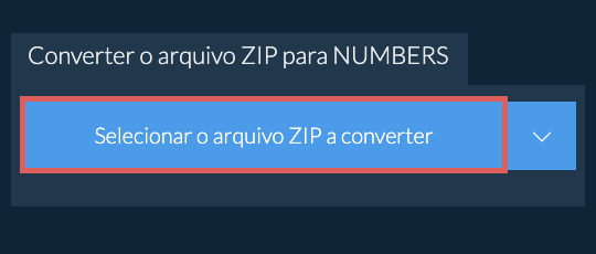 Converter o arquivo ZIP para NUMBERS