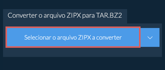 Converter o arquivo ZIPX para TAR.BZ2