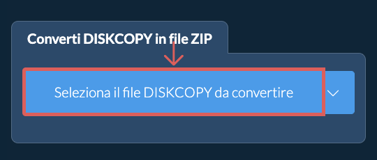 Converti DISKCOPY in file ZIP