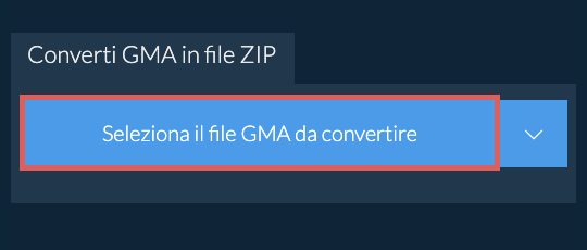 Converti GMA in file ZIP