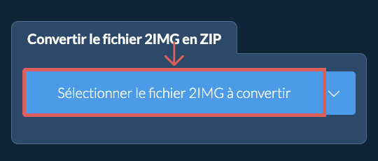 Convertir le fichier 2IMG en ZIP