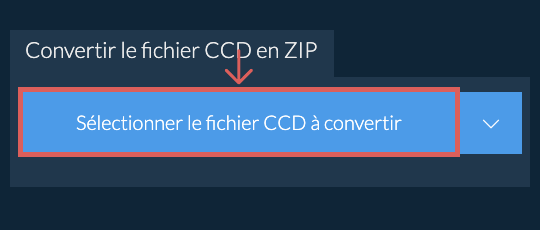 Convertir le fichier CCD en ZIP