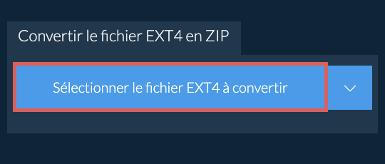 Convertir le fichier EXT4 en ZIP