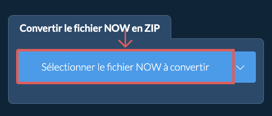 Convertir le fichier NOW en ZIP