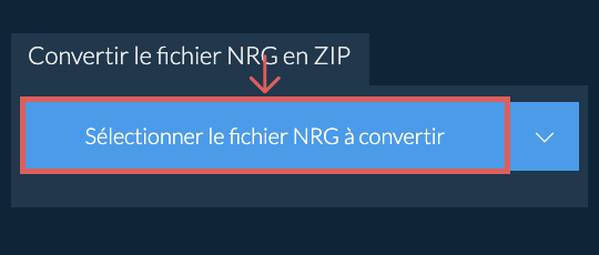 Convertir le fichier NRG en ZIP