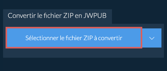 Convertir le fichier ZIP en JWPUB