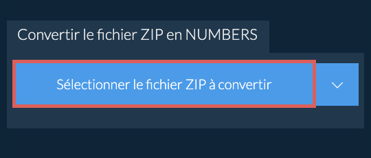 Convertir le fichier ZIP en NUMBERS