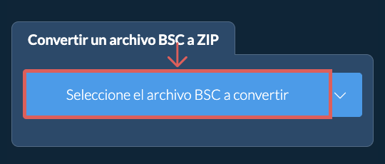 Convertir un archivo BSC a ZIP