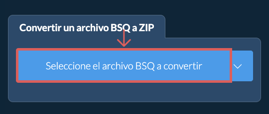 Convertir un archivo BSQ a ZIP