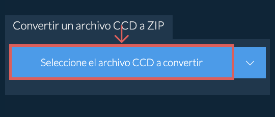 Convertir un archivo CCD a ZIP