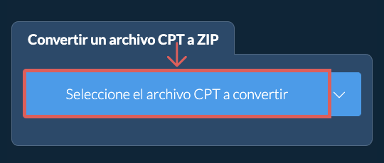 Convertir un archivo CPT a ZIP