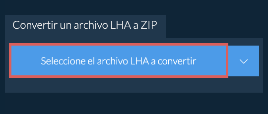 Convertir un archivo LHA a ZIP